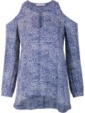cut-off shoulders blouse