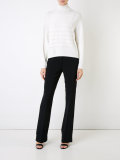ribbed trim jumper 