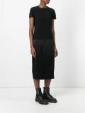 mixed media midi dress
