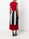sheer pleated dress