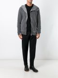off-centre zipped hoodie