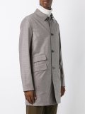 reversible single breasted coat