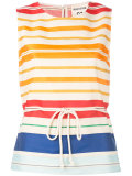 horizontal stripe blouse