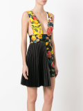 pleated side floral dress