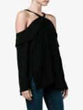 off-shoulder long sleeve top
