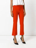 flared cropped trousers