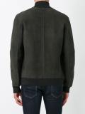 zipped bomber jacket