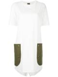 contrast detail dress