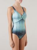 open back printed swimsuit