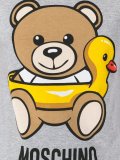 bear print T-shirt dress