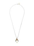 embellished pearl pendant necklace
