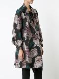 floral jacquard coat 