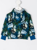 tropical print rain jacket 