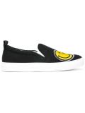 smile patch slip-on sneakers