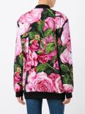 rose print bomber jacket