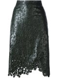 lace overlay wrap skirt