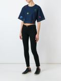刺绣牛仔短款上衣