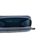 striped zip up wallet