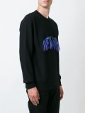 'New York' exposed stitch jumper