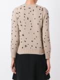 embellished round neck jumper