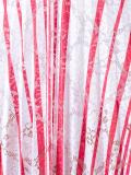 striped lace pleated skirt