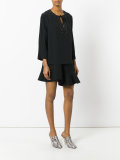 eyelet trim blouse 