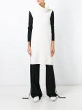 longline knitted vest