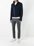zip up biker jacket 