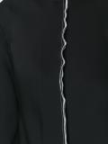 contrast exposed seam blouse