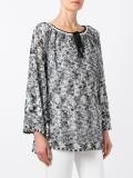 round neck shift blouse