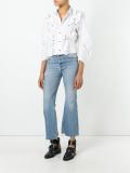 ruffled studded shirt