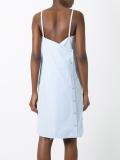 rear button wrap dress