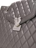 metallic quilted shoulder bag