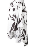 printed crumpled skirt 