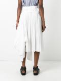 asymmetric pleated skirt