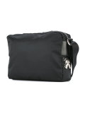 badge print messenger bag