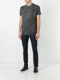 microstudded distressed T-shirt