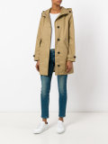 hooded trench coat