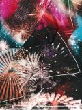 'fireworks' print scarf