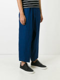 cropped tuck pants