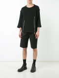 'Liam' zip front T-shirt