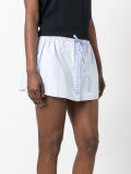 striped drawstring shorts