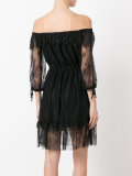 off-shoulder lace dress