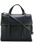 logo embossed tote