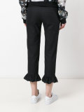 peplum hem cropped trousers