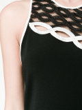 embroidered racer-back dress