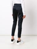 cropped slim fit trousers