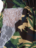 lace trim cinched top 