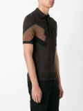 panelled polo shirt