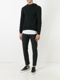 split-open back sweatshirt